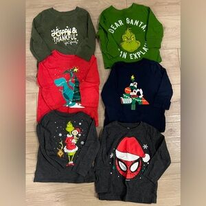 18/18-24m Holiday Long-Sleeve Tees
